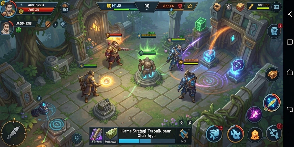 Tampilan gameplay strategis yang intens di ATM138.