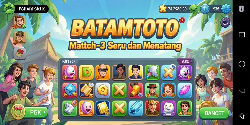 Tampilan gameplay seru dan menantang di BATAMTOTO.
