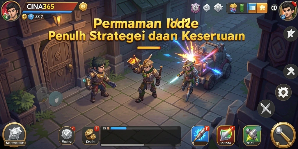 Tampilan gameplay CINA365 yang menarik dalam skenario Idle.