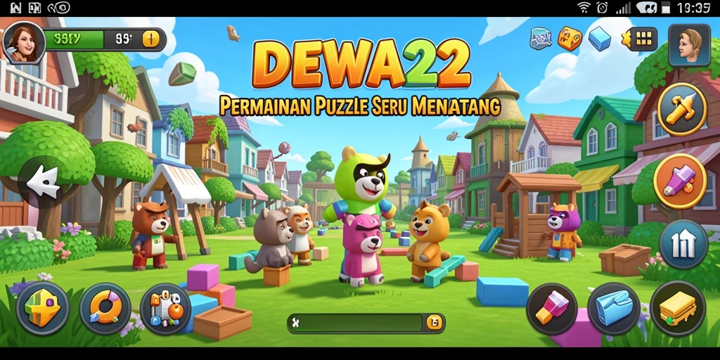 Tangkapan layar gameplay DEWA22 yang menampilkan tantangan Puzzle yang seru.