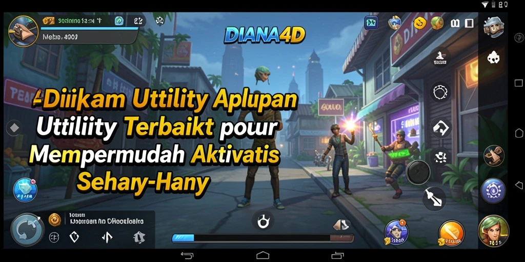 Screenshot utama DIANA4D menunjukkan antarmuka aplikasi yang ramah pengguna.