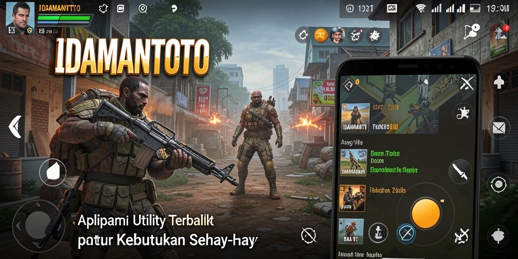 Tampilan intuitif aplikasi IDAMANTOTO dengan fitur-fitur bermanfaat.