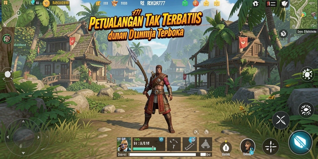 Tampilan gameplay REKOR777 yang menarik dan penuh petualangan.
