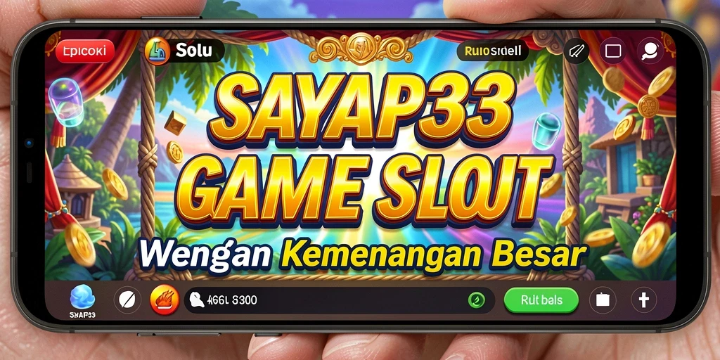 Gameplay menarik dari SAYAP33 dengan simbol slot yang berkilauan.
