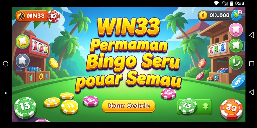 Tampilan menarik dari gameplay Bingo di WIN33.