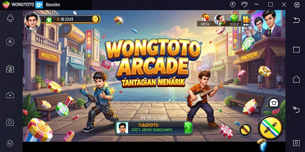 Tampilan screenshot menunjukkan aksi seru dari gameplay WONGTOTO.